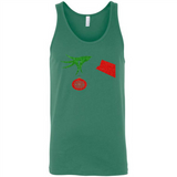 Funny Grinch Hand holding Firefighter ornament Christmas Sporty T-Shirt - Canvas Unisex Tank