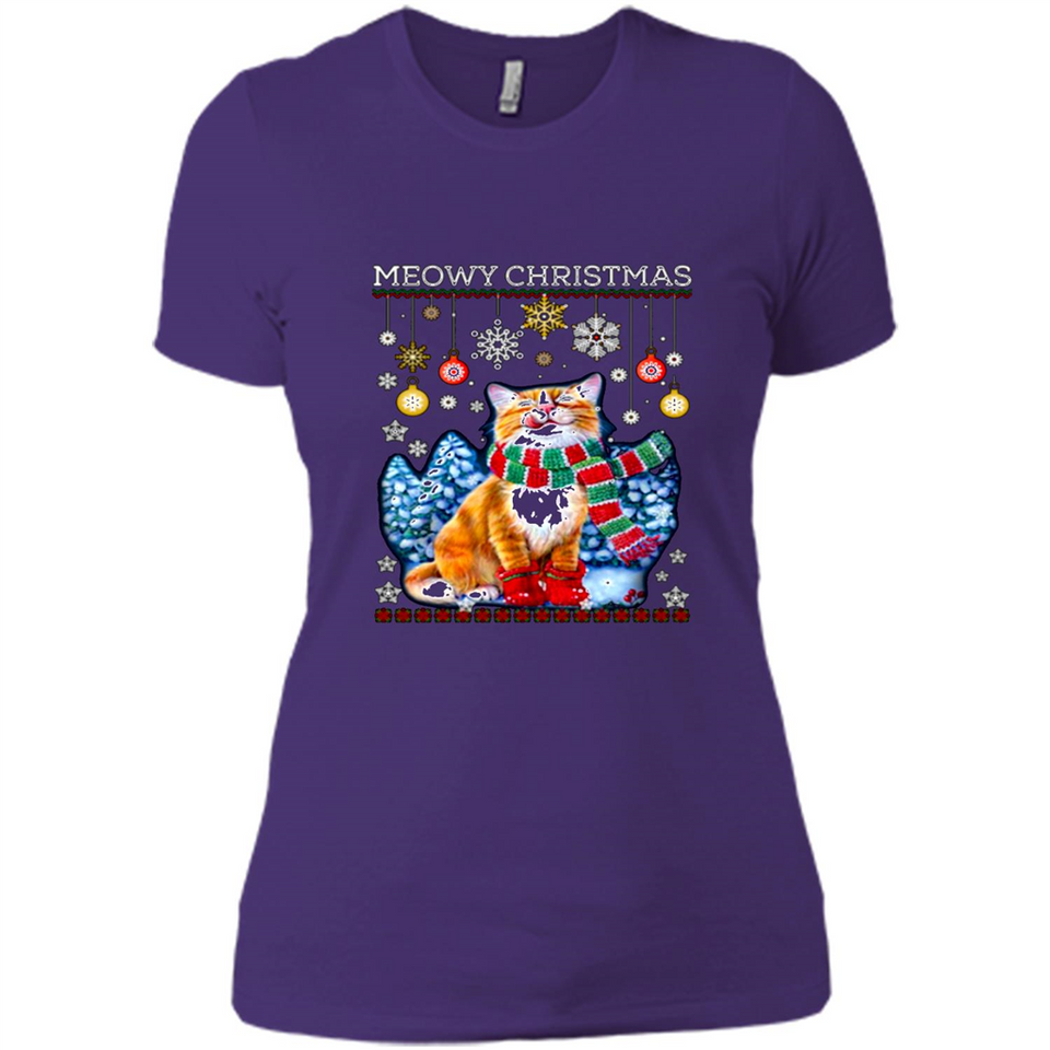 Meowy Christmas Ugly Funny Cats Lover PINGPONG