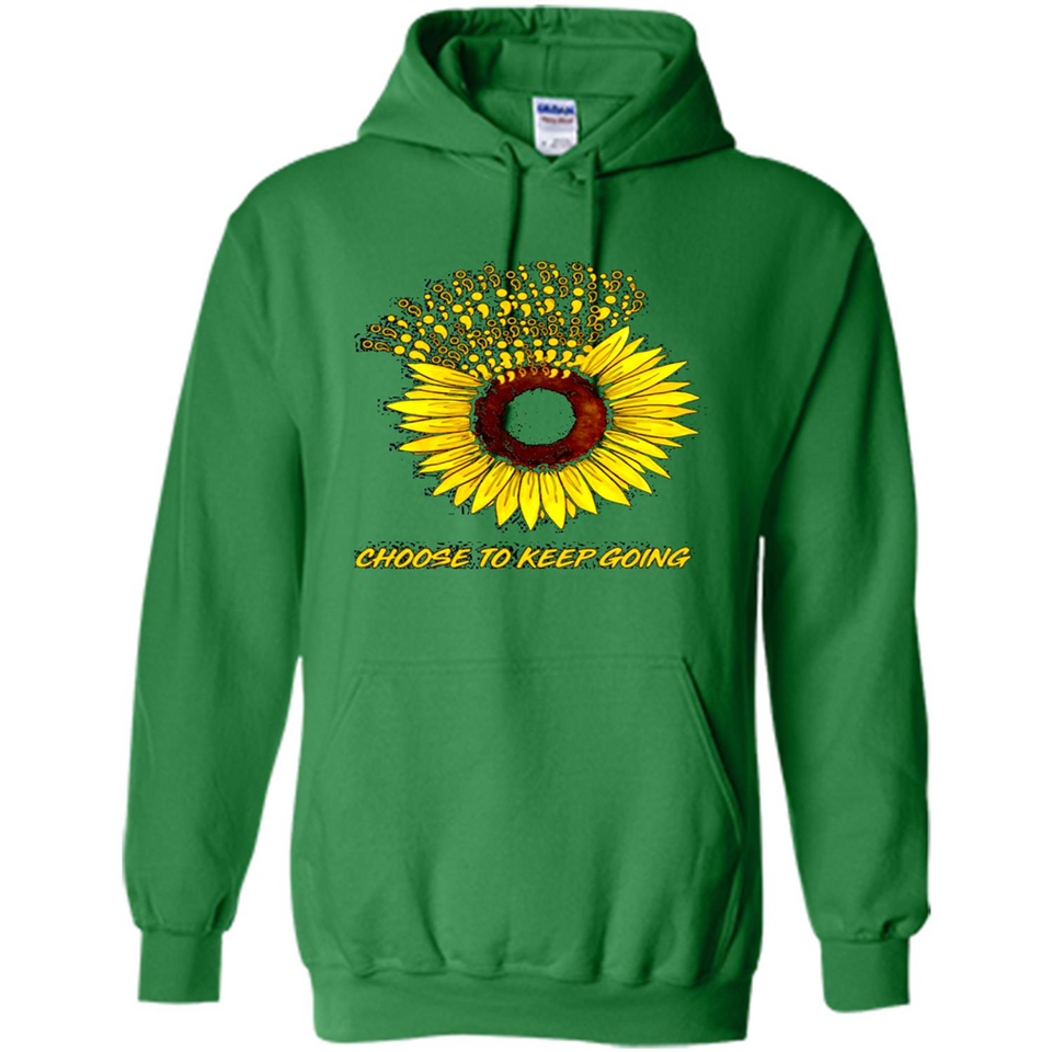 Semicolon Sunflower choose to keep going PINGPONG