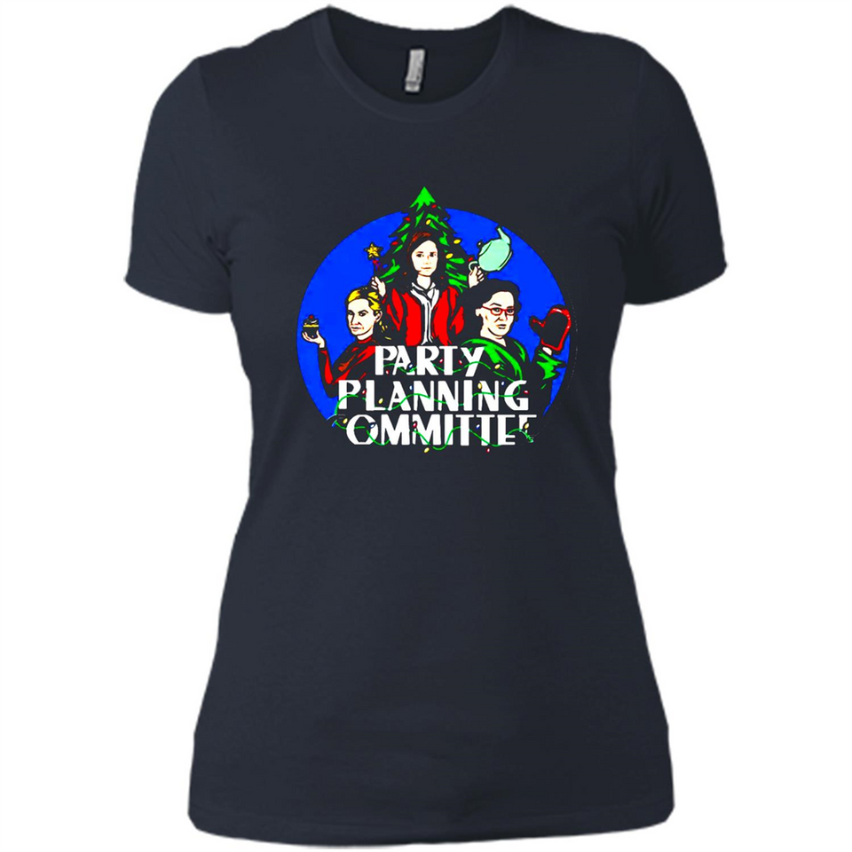 Christmas Party Planning Committee Sweatshirt - Ladies' Boyfriend T-Shirt