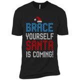 Brace Yourself Santa is coming Christmas - Premium Short Sleeve T-Shirt