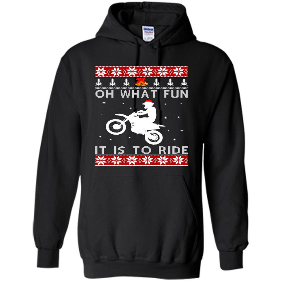 Motocross oh what fun it is to ride Christmas sweater PINGPONG