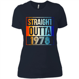 Retro Straight Outta 1978 40 Years Old - Ladies' Boyfriend T-Shirt