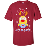 Minion Arizona Cardinals Ugly Christmas Sweater Let it Snow - Shirt