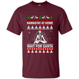 Namastay at home and wait for Santa Christmas sweatshirt PINGPONG