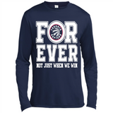 Toronto Raptors Forever For ever not just when we win - Canvas Long Sleeve T-Shirt