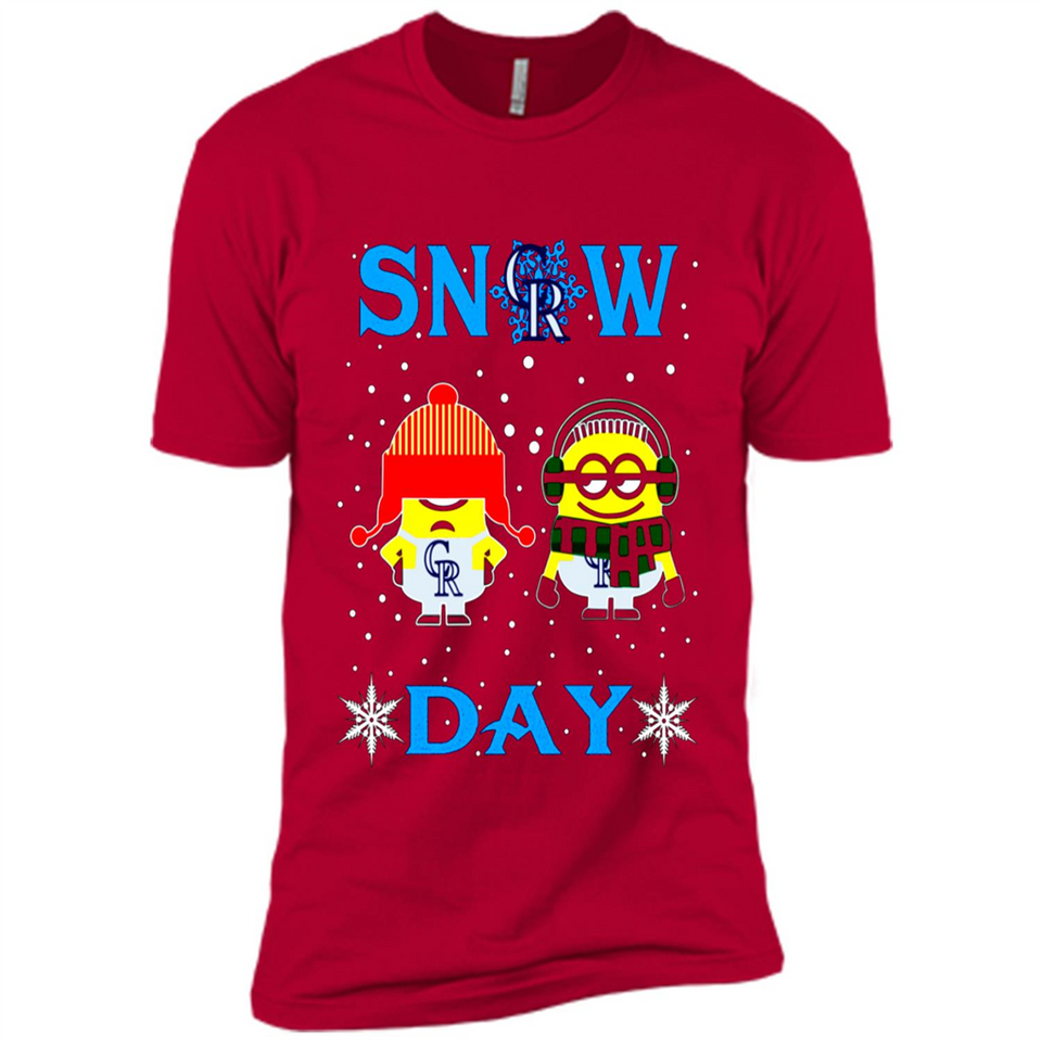 Snow Day Shirt For Colorado Rockies Vs Minion Fans pingpong