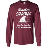 Teacher Shark Doo Doo Doo Your Homework Shirt Ladies' Boyfriend