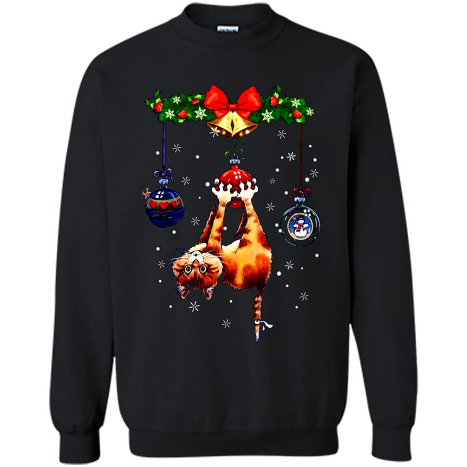 Merry Christmas Funny Cat Christmas sweater, sweater PINGPONG