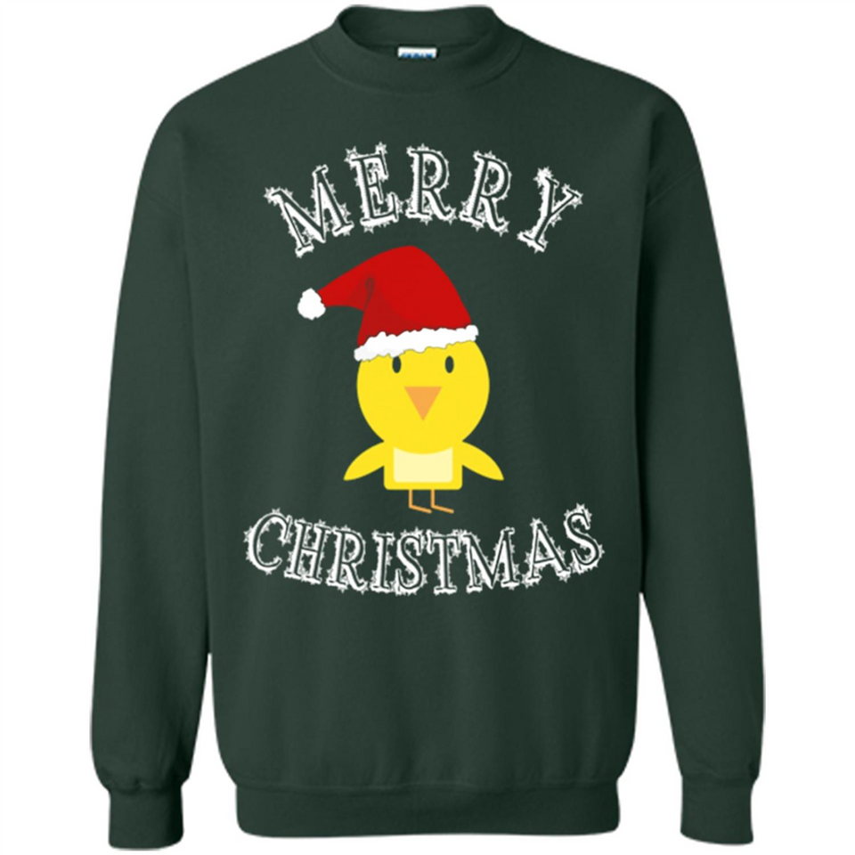 Bird Santa Merry Christmas T-Shirt - Birds Watchers Xmas - Sweatshirt