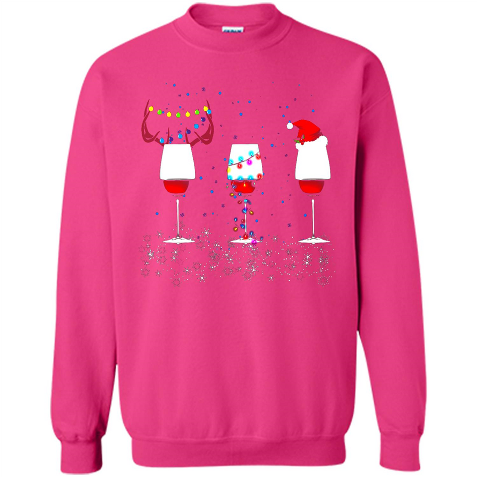 Christmas Red Wine Funny Merry Xmas Sweatshirt - Sweatshirt