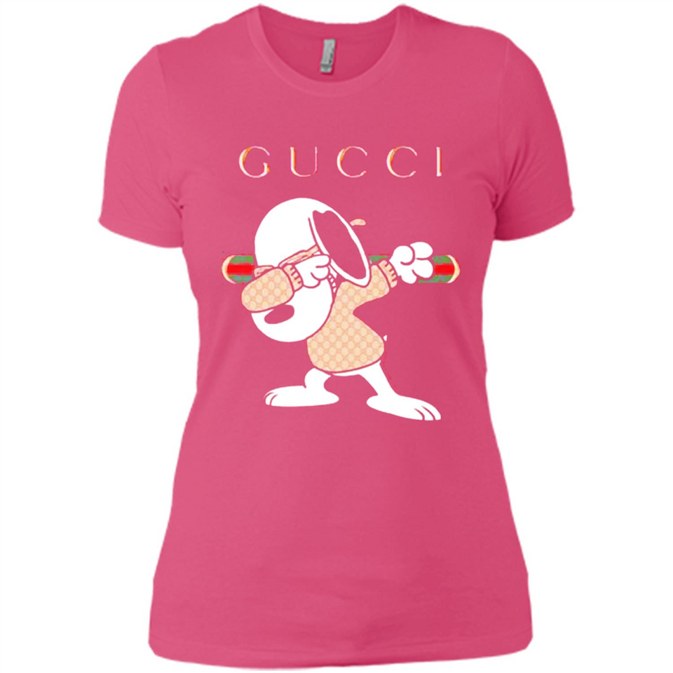 SNOOPY GUCCI DABBING - Ladies' Boyfriend T-Shirt