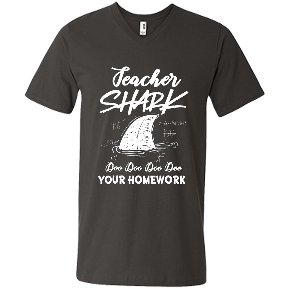 Teacher Shark Doo Doo Doo Your Homework Shirt Ladies' Boyfriend