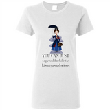Mary Poppins Clipart You Can Just Supercalifuckilistic Kissmyassadocious MERCHCUTE - Ladies Short-Sleeve