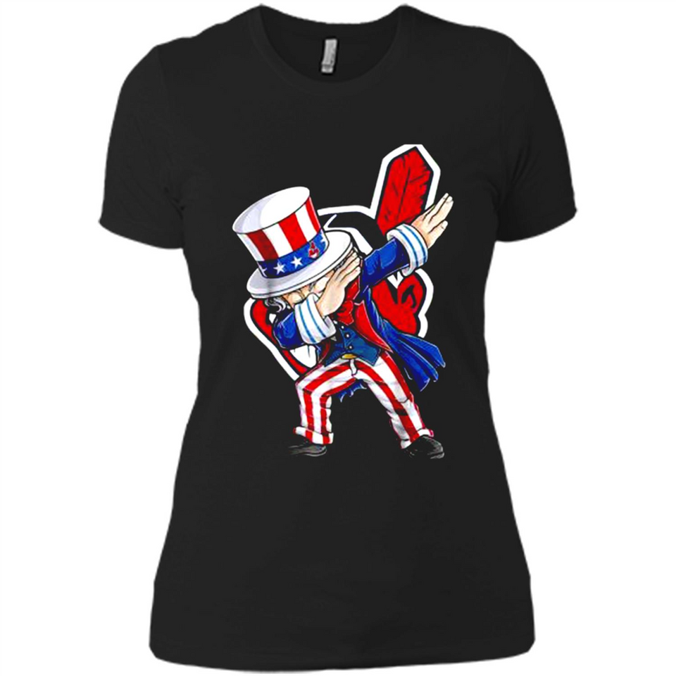MLB CLEVELAND INDIANS UNCLE SAM DABBING INDEPENDENCE DAY