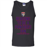 Reasons to be a Florida Panthers Fan Complete List on Back - Tank Top