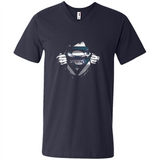 Charlotte Hornets And Superman Fans - Men's V-Neck