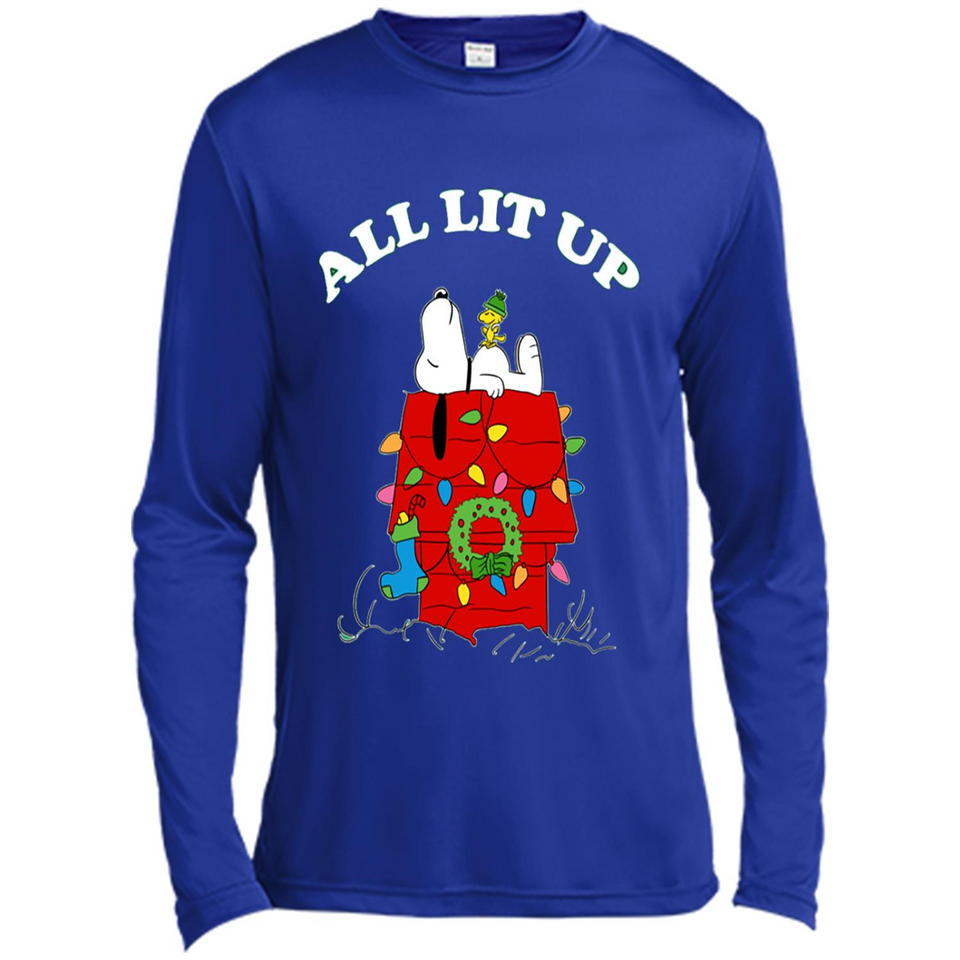 Peanuts By Schulz Snoopy Young Men_s Christmas - Canvas Long Sleeve T-Shirt