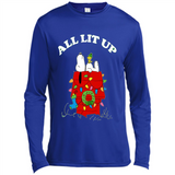Peanuts By Schulz Snoopy Young Men_s Christmas - Canvas Long Sleeve T-Shirt