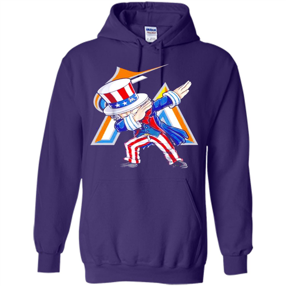 MLB MIAMI MARLINS UNCLE SAM DABBING INDEPENDENCE DAY