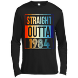 Retro Straight Outta 1984 34 Years Old - Canvas Long Sleeve T-Shirt