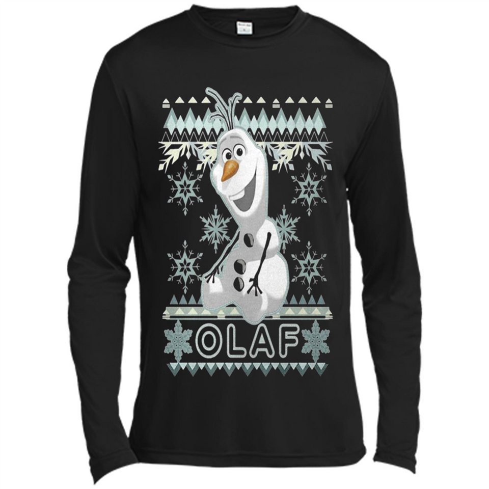 Olaf frozen ugly christmas sweater - Canvas Long Sleeve T-Shirt