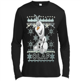 Olaf frozen ugly christmas sweater - Canvas Long Sleeve T-Shirt