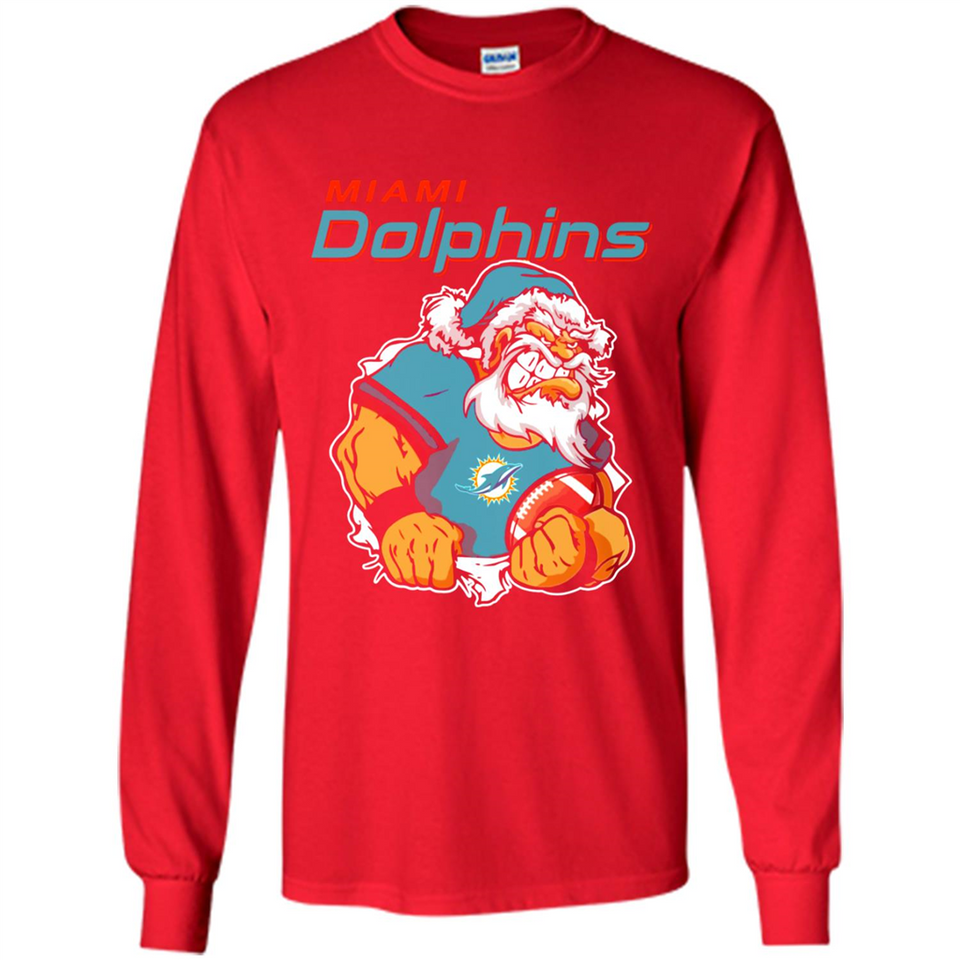 Grumpy Santa Claus Miami Dolphins Football Team PINGPONG