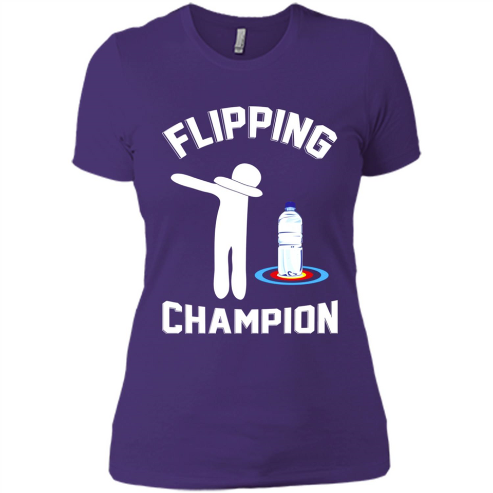 Water Bottle Flipping Tshirt Dabbing Flipping Champion - Ladies' Boyfriend T-Shirt