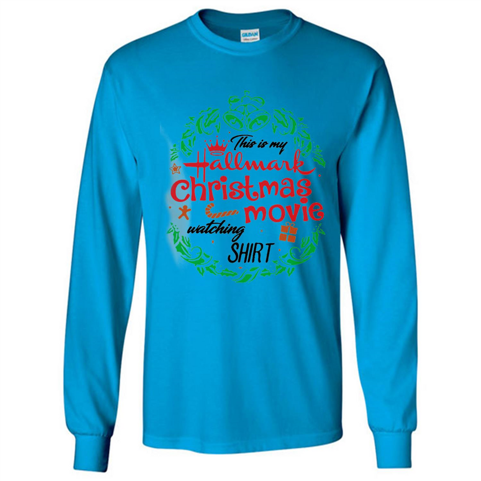 This is My Hallmark-Christmas Movies Watching Sporty T-Shirt - Long Sleeve T-Shirt