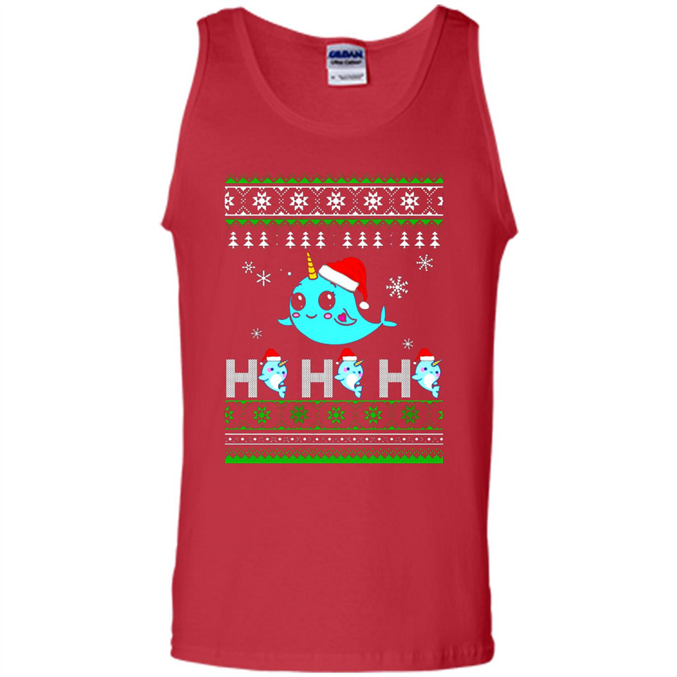 Narwhal christmas sweatshirt hoodie long PINGPONG - Tank Top