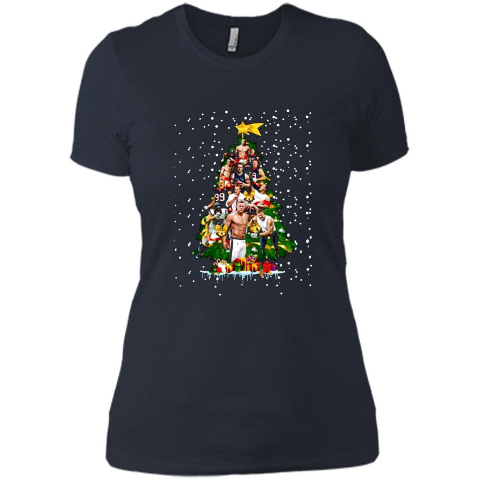 J.J. Watt Christmas Tree ugly sweater PINGPONG