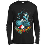 Snoopy Christmas San Jose Sharks - Canvas Long Sleeve T-Shirt