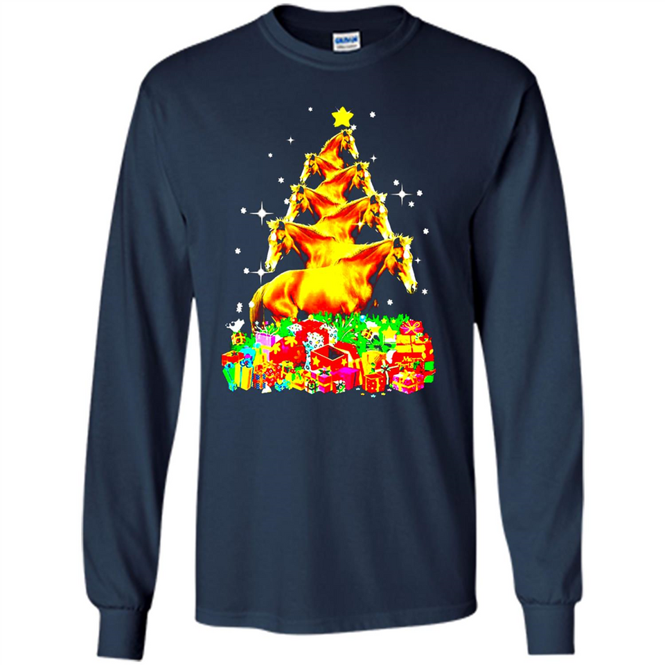 Horse Lover Tees Merry Christmas - Long Sleeve T-Shirt