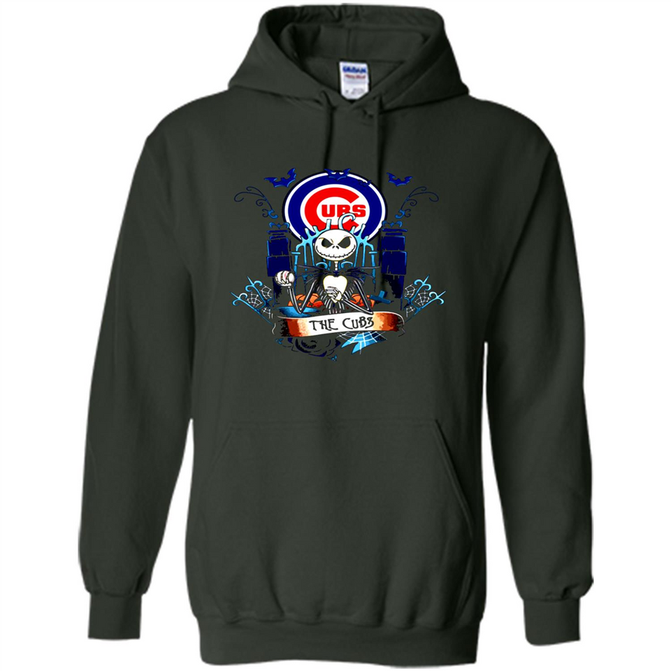 Chicago Cubs Halloween The Nightmare Before Christmas - Hoodie