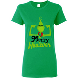 Grinch Merry Whatever Funny Christmas Sporty - Ladies Short-Sleeve