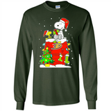 Anaheim Ducks Snoopy Ugly Christmas Sweaters - Long Sleeve T-Shirt
