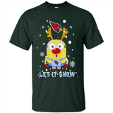 Minion Arizona Cardinals Ugly Christmas Sweater Let it Snow - Shirt