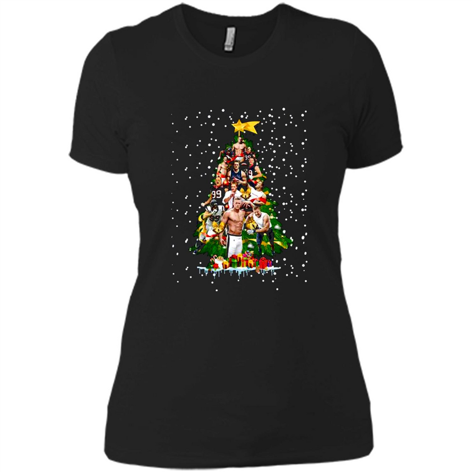 J.J. Watt Christmas Tree ugly sweater PINGPONG
