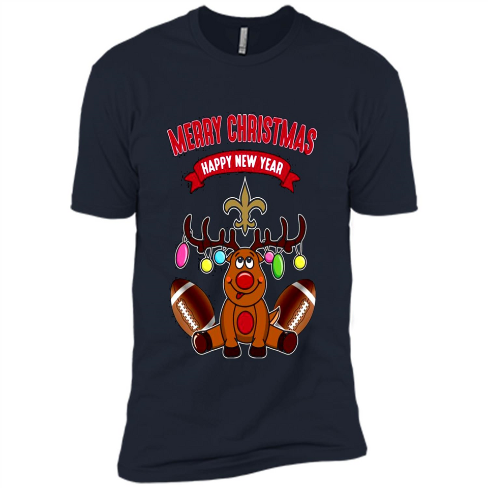 New Orleans Saints NFL Reindeer Funny Merry Christmas And Happy New Year