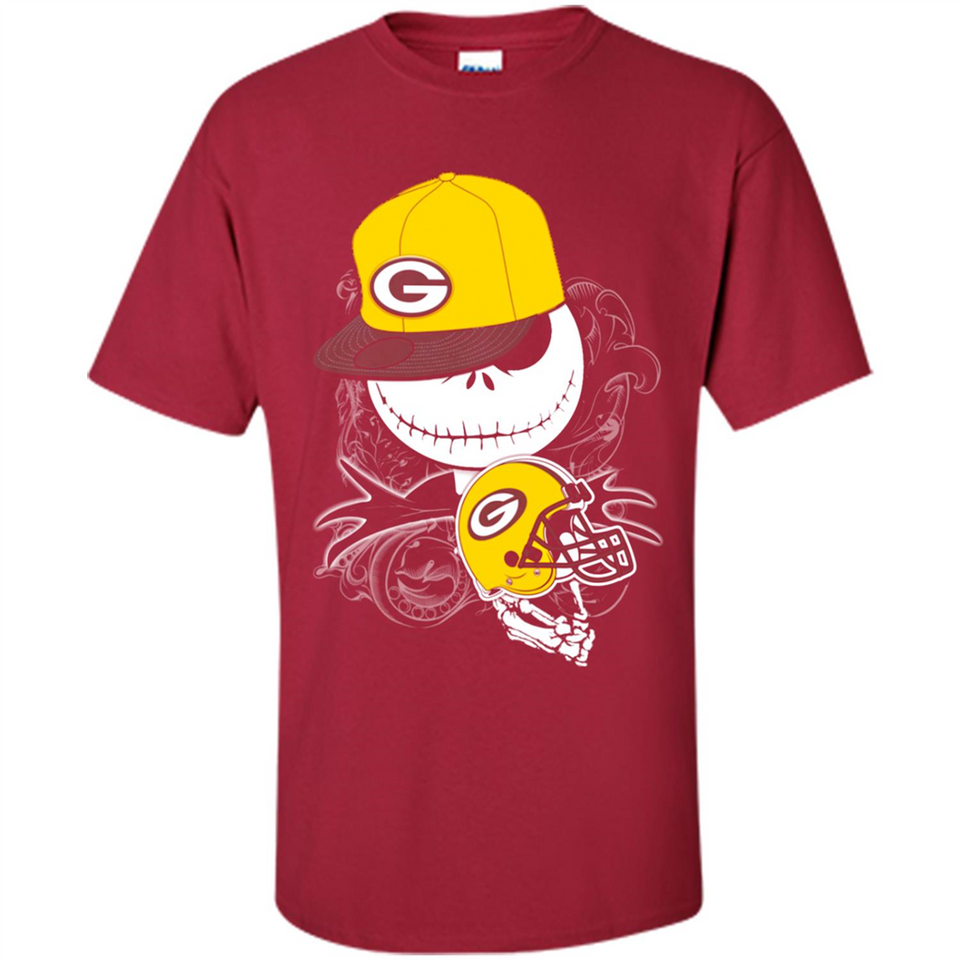 Jack Skellington The Nightmare Before Christmas-Packers Football - Shirt