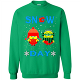 Snow Day Shirt For Calgary Flames Vs Minion Fans pingpong