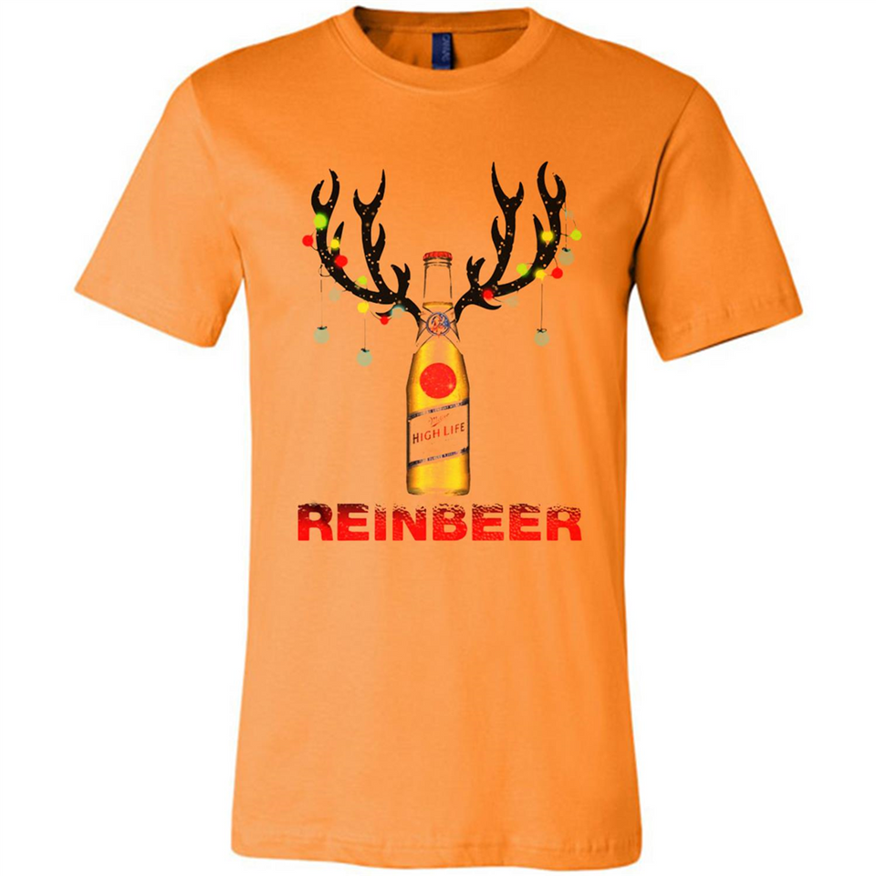 Miller High Life beer reinbeer Christmas - Canvas Unisex T-Shirt