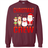 CHRISTMAS CREW Shirt X-mas Santa Snowman Reindeer Elf - Sweatshirt