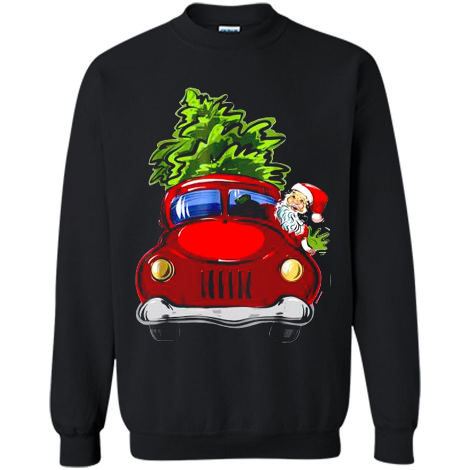 Vintage Santa red Truck Christmas Tree PINGPONG