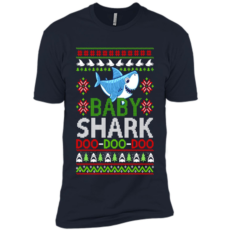 Baby shark Doo Doo Doo Christmas - Premium Short Sleeve T-Shirt