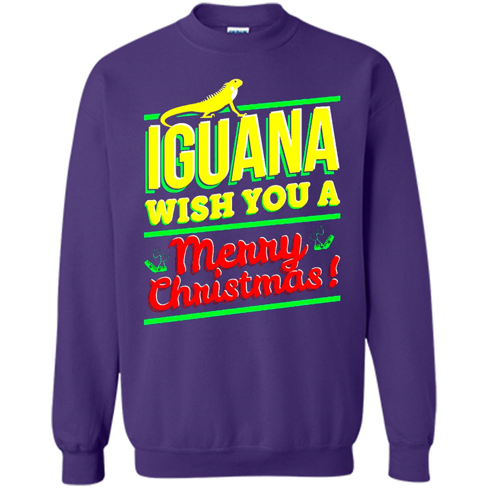 Iguana Wish You A Merry Christmas Animal - Sweatshirt