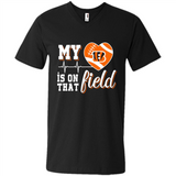 Cincinnati Bengals Football My Heart is on that Field - Men's V-Neck