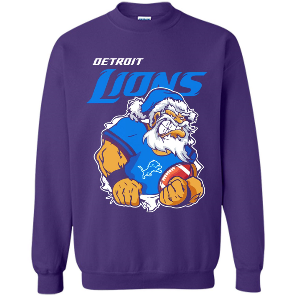 Grumpy Santa Claus Detroit Lions Football Team PINGPONG