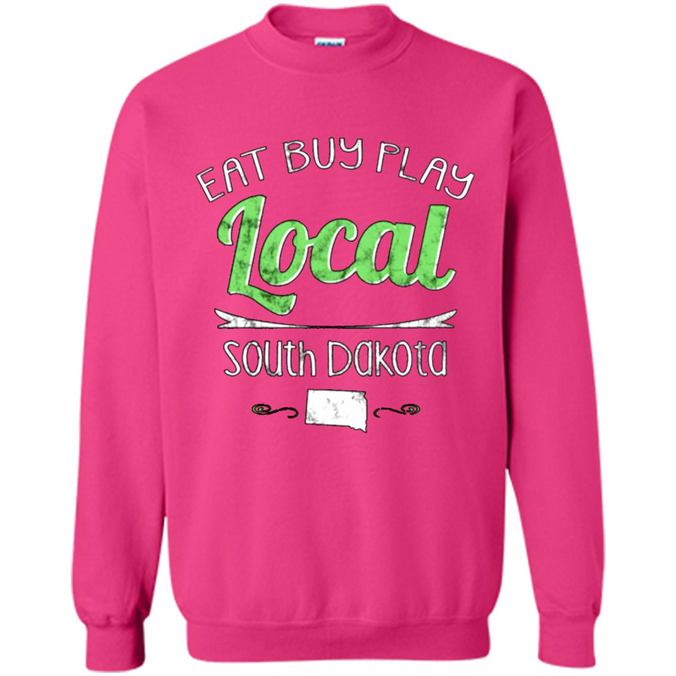 Eat Buy Play Local South Dakota Distressed PING PONG